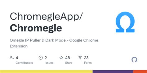 ChromegleApp/Chromegle: Omegle IP Puller & Dark Mode .
